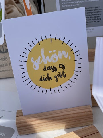 Postkarte "Schön, dass es dich gibt"