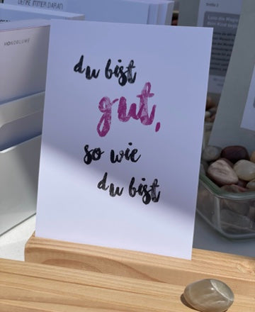 Postkarte "Du bist gut so, wie du bist"